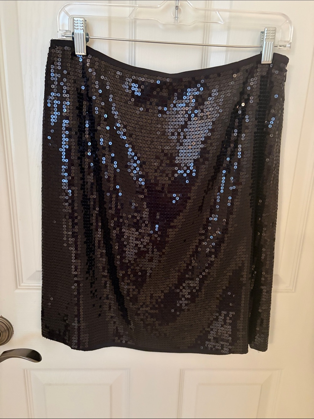 Ann Taylor Black Sequin  Skirt